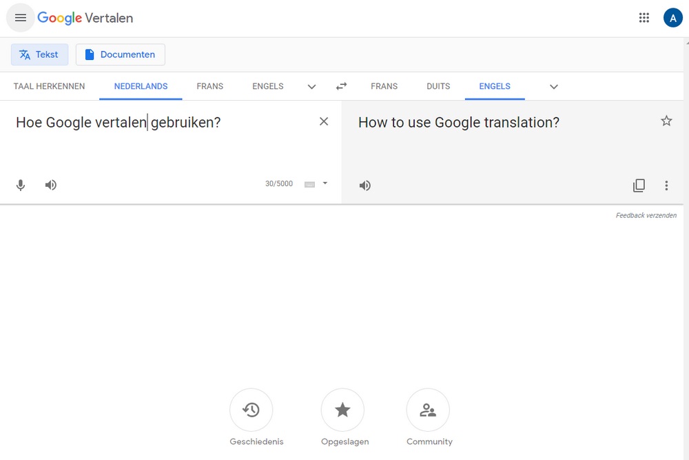 Hoe Google vertalen gebruiken